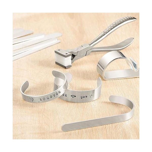 Juego de 19 piezas de metal para estampado de pulsera en