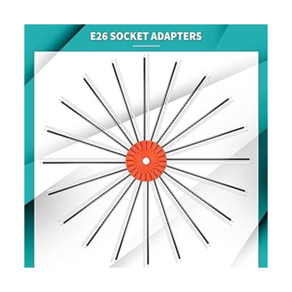 Paquete de 50 adaptadores de enchufe E26 base media_3