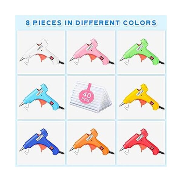 Zhengmy 8 piezas mini de pegamento caliente con 40