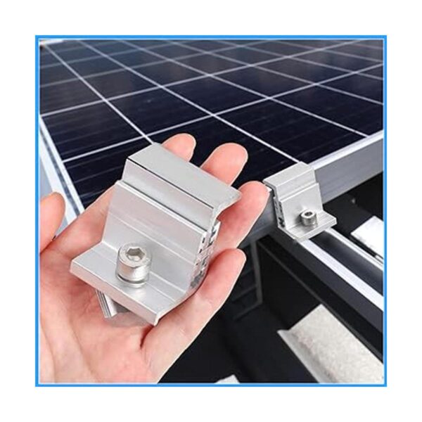 Zhengmy Abrazadera de extremo solar montaje en panel