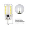 Bombilla LED G4 regulable blanca fría 6000 K 110 V130 V