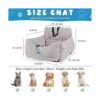 Aidou Asiento de coche para perro asiento elevador para_2