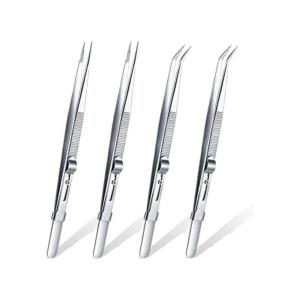 Juego de 4 pinzas de soldadura de precisión ESD