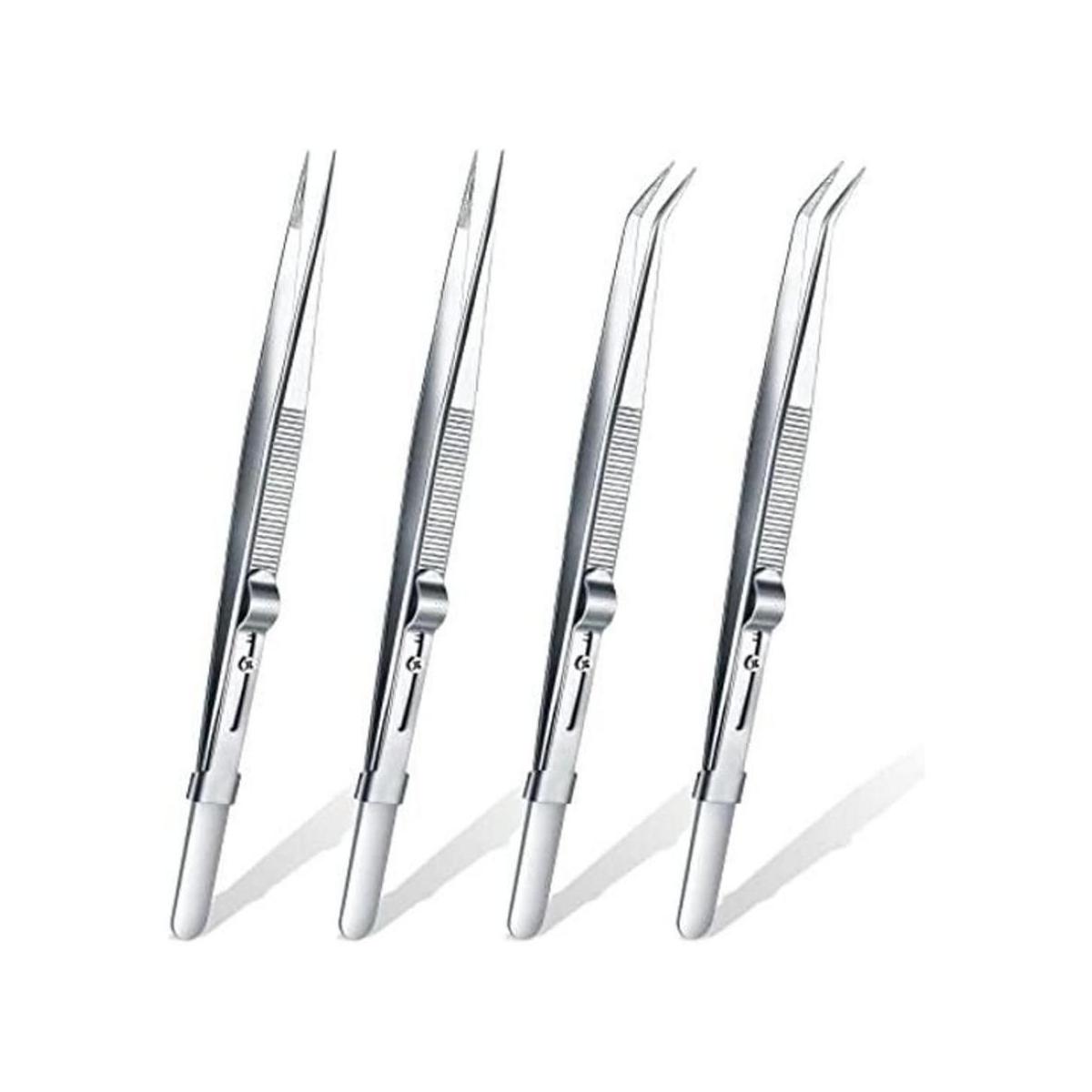 Juego de 4 pinzas de soldadura de precisión ESD