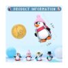 Bonitos personajes de pingino colección de figuras de_2