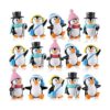 Bonitos personajes de pingino colección de figuras de_1