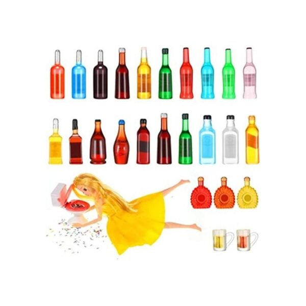 26 piezas de 26 estilos de botellas de vino en miniatura_1