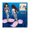 Juego de 3 accesorios de muñeca de sirena ropa de muñeca