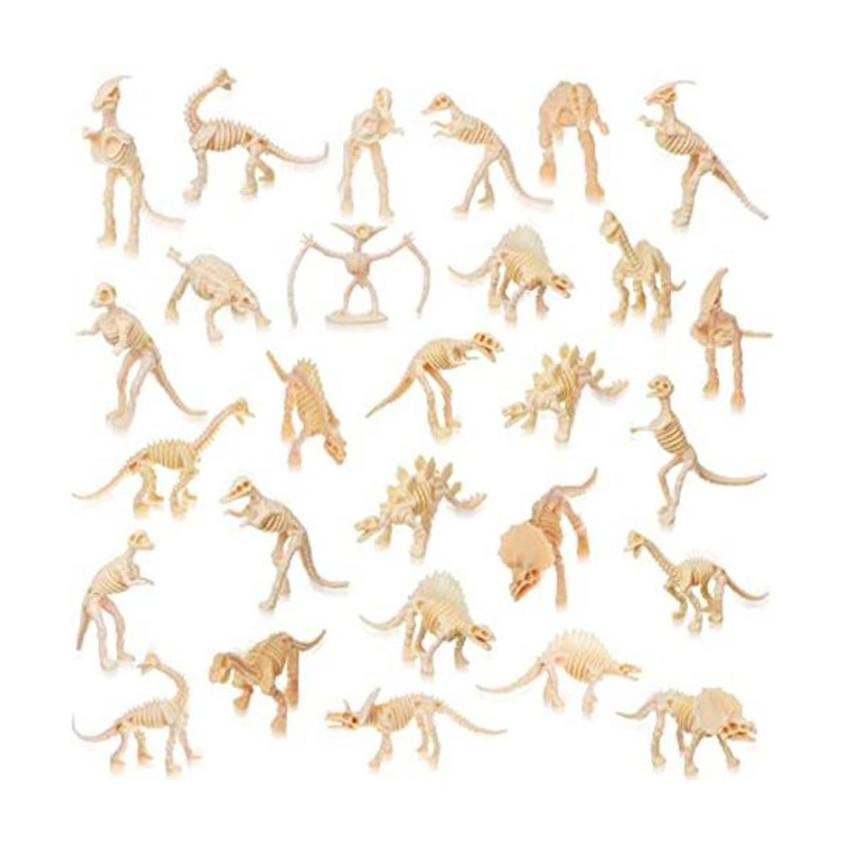 60 piezas de esqueleto de dinosaurio figuras surtidas