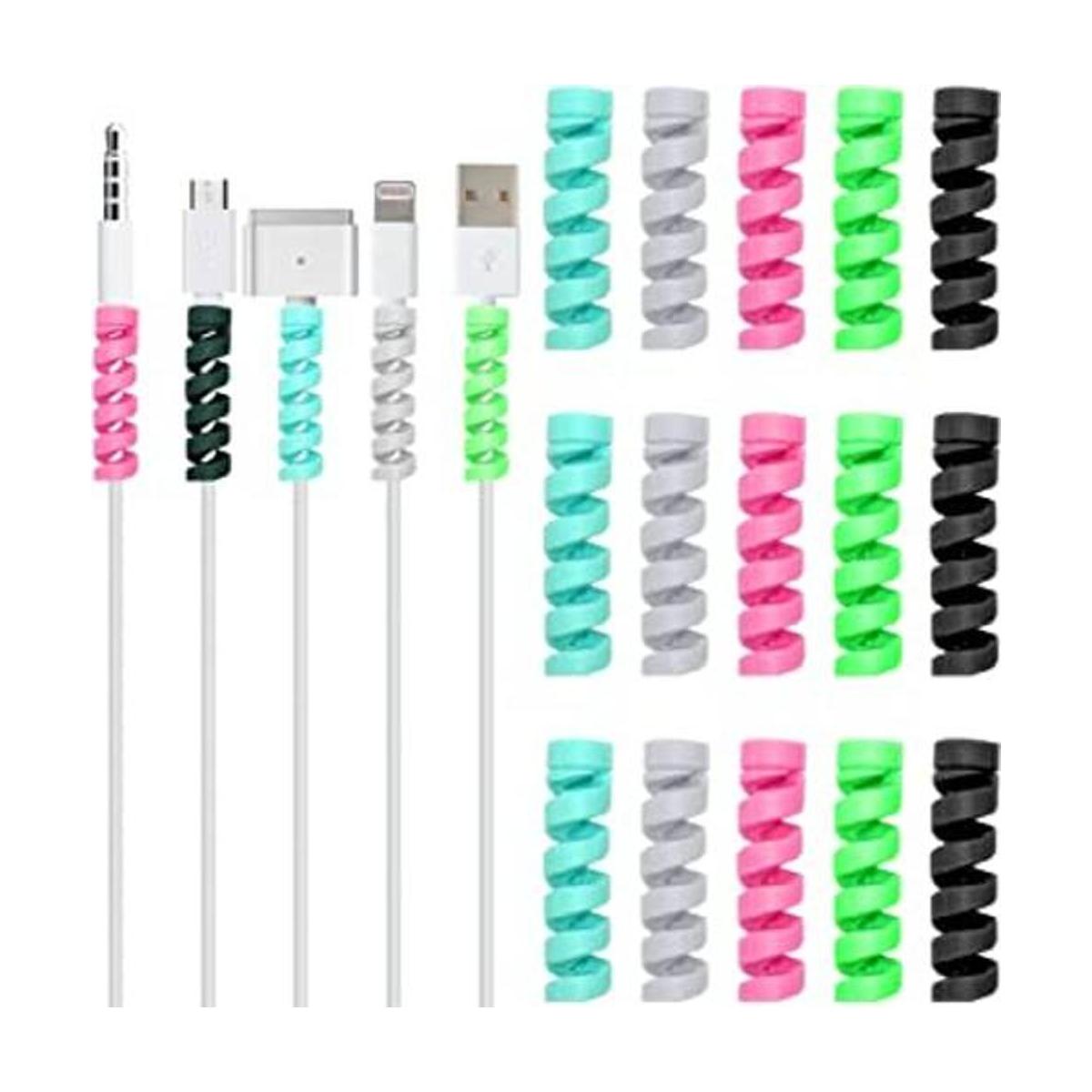15 unidades de 5 colores surtidos flexibles en espiral de