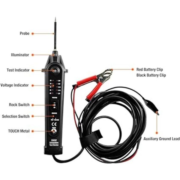 allsun Probador de circuito eléctrico automotriz sonda de