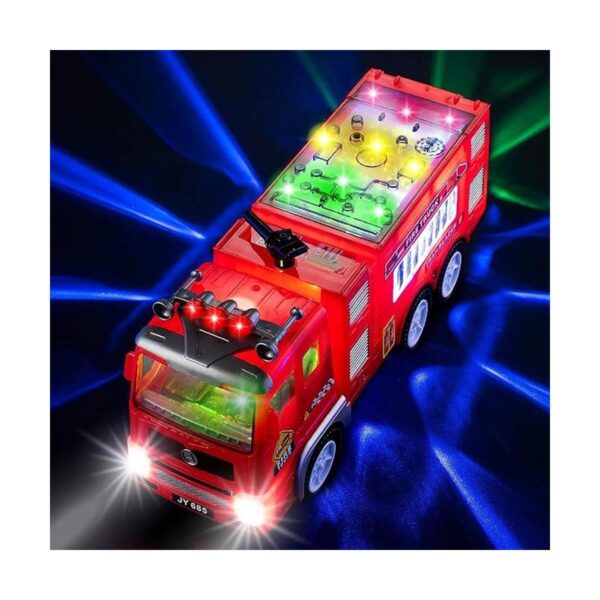 Camión de bomberos eléctrico para niños con luces 4D_1