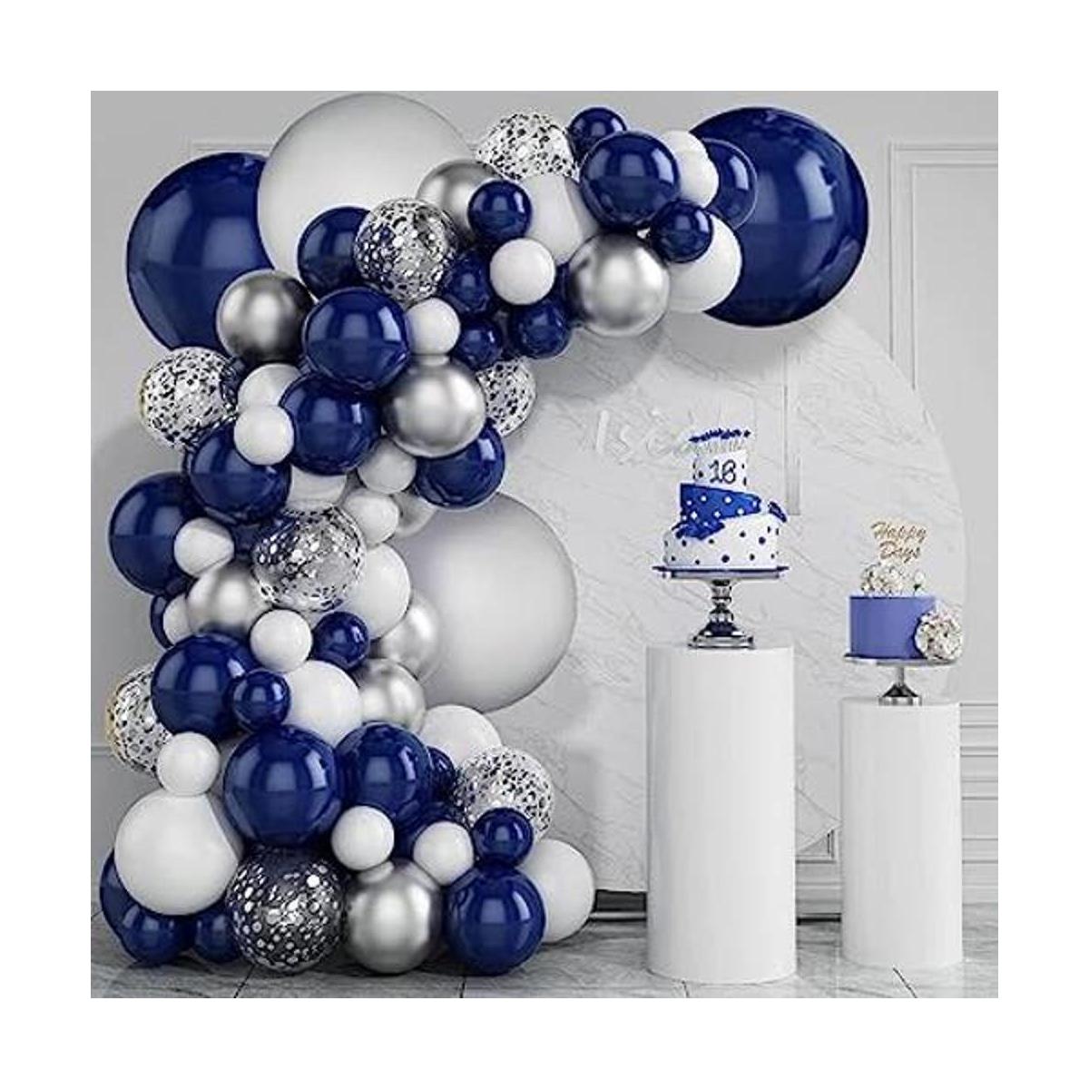 Zesliwy Kit de guirnalda de globos de color azul marino y