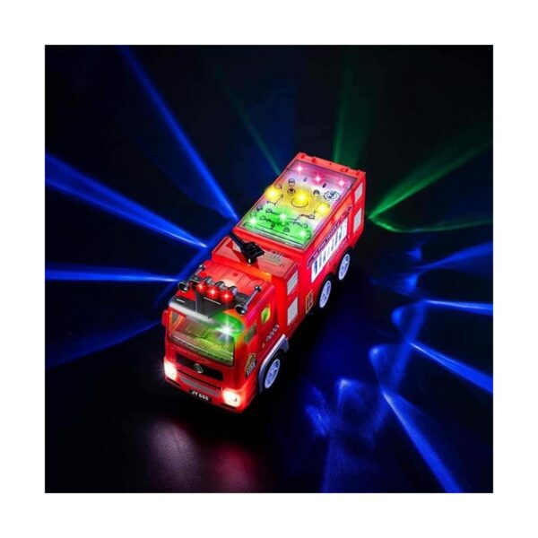 Camión de bomberos eléctrico para niños con luces 4D_5