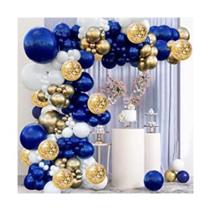 Zesliwy Kit de guirnalda de globos de oro azul marino 131_1