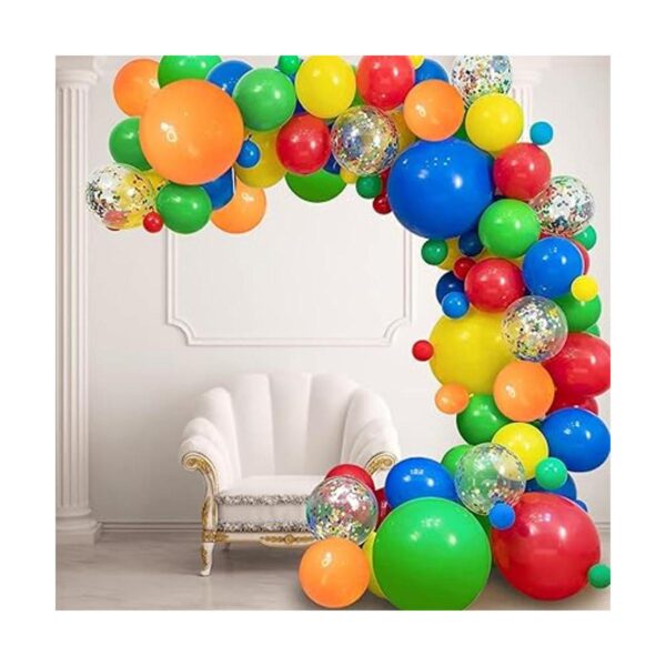 Juego de 117 globos de confeti de Rianbow en 4 tamaños de