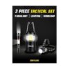 ZeroDark Juego de 3 linternas de faros delanteros_3