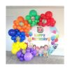 Juego de 117 globos de confeti de Rianbow en 4 tamaños de