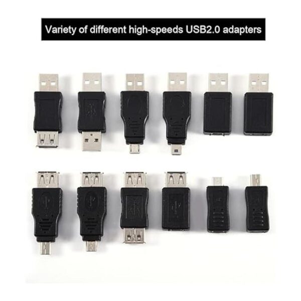 Zerone USB OTG Micro Mini USB 2.0 macho a hembra adaptador