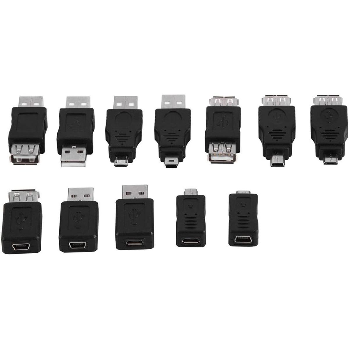 Zerone USB OTG Micro Mini USB 2.0 macho a hembra adaptador