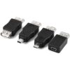 Zerone USB OTG Micro Mini USB 2.0 macho a hembra adaptador