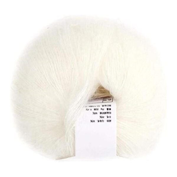 Mohair Knit Hilo de lana larga de angora suave caliente_1
