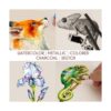 Zenacolor Juego de 74 dibujos kit de arte profesional_6