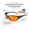 Anteojos ámbar bloqueo de azul para dormir BioRhythm_3