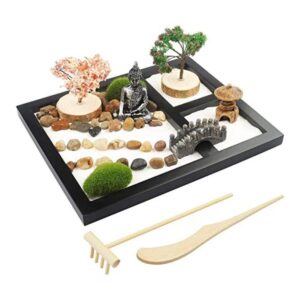 Jardín zen japonés para escritorio Sakura Budah de 9 x 7
