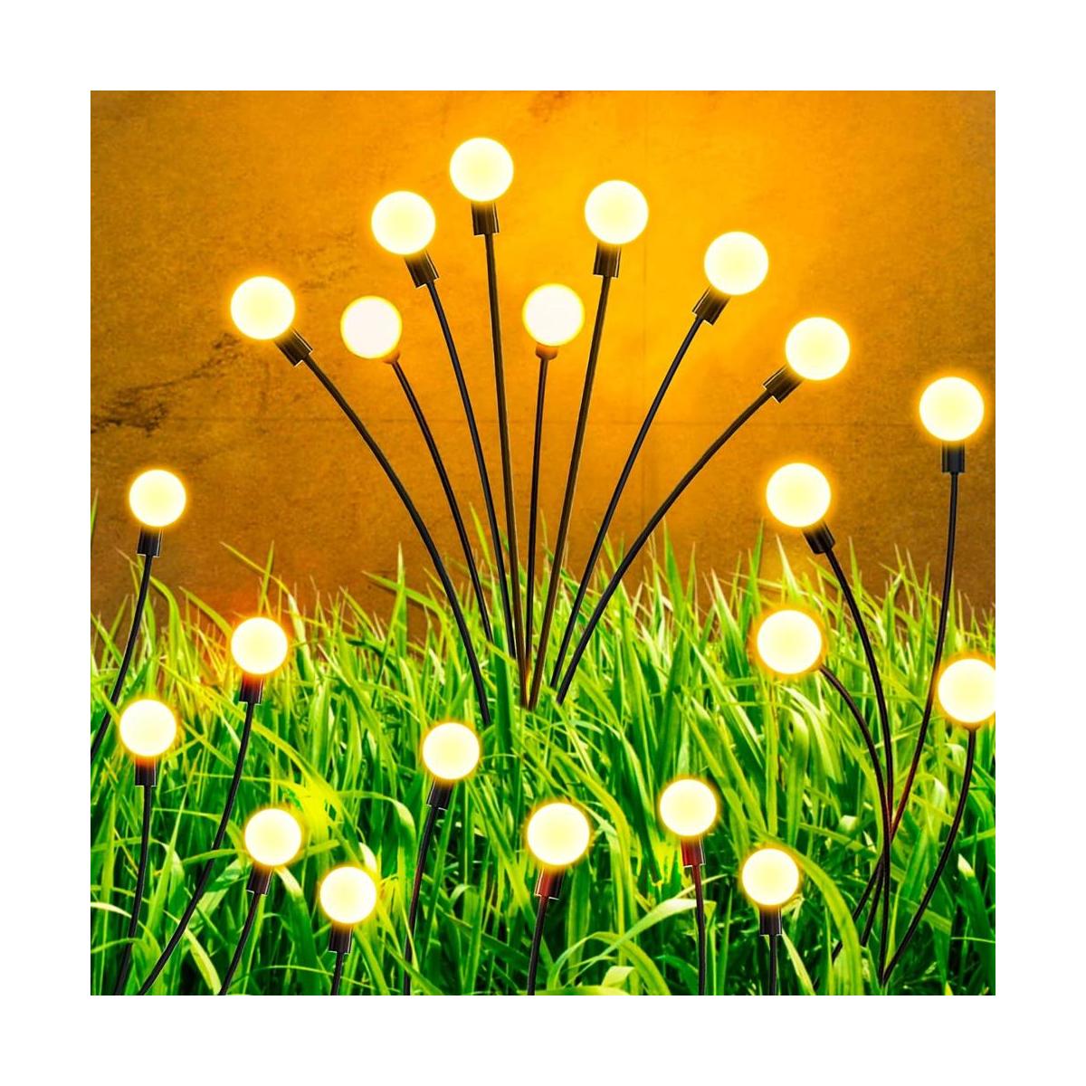 Luces de luciérnaga alimentadas por energía solar paquete