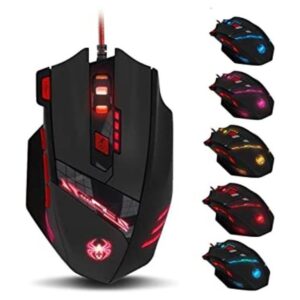 Zelotes Ratón para juegos ratón con cable de PC 9200DPI_1