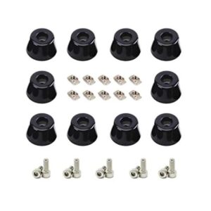 Zeberoxyz 10 pies de goma antivibración 10 tornillos M5_1