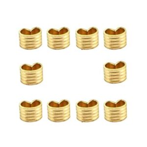 Zeberoxyz 10 hebillas de cobre conector de cable de_1