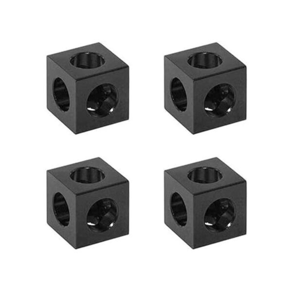 Zeberoxyz 4 piezas de soporte de esquina cubo negro con