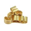 Zeberoxyz 20 hebillas de cobre conector de cable de_2