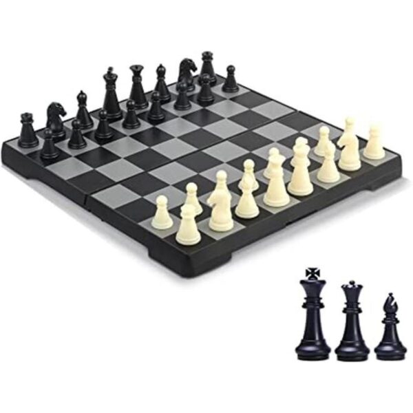 ZeJlo Mini Chess Set 6.5 Portable Folding Chess Board_1