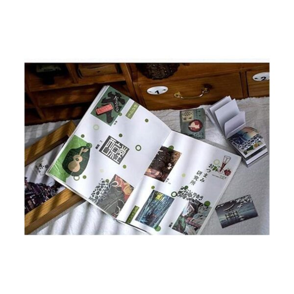 Juego de calcomanías Washi vintage 150 piezas de estilo_3