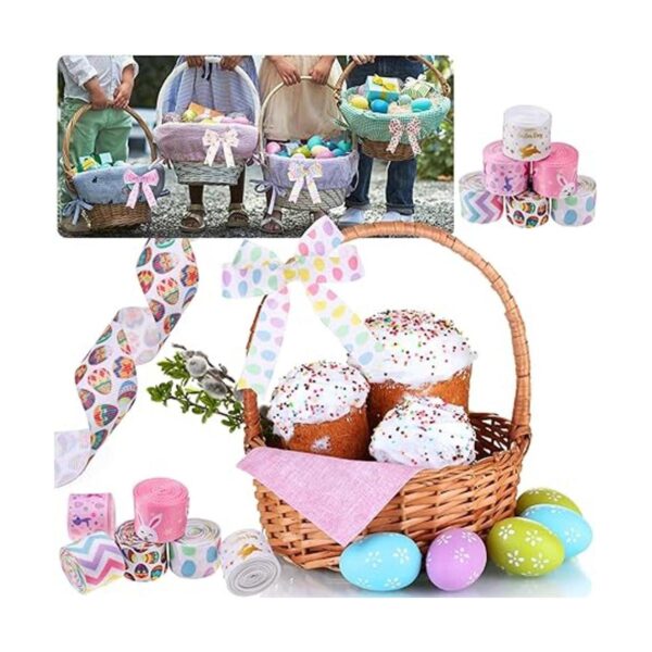 Zayvor 6 rollos de cintas de grogrén de Pascua de 12