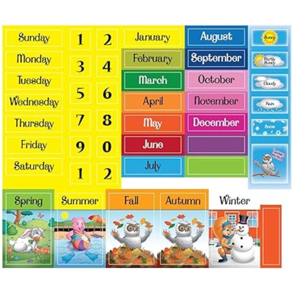 ZazzyKid Calendario magnético y conjunto de clima para_2