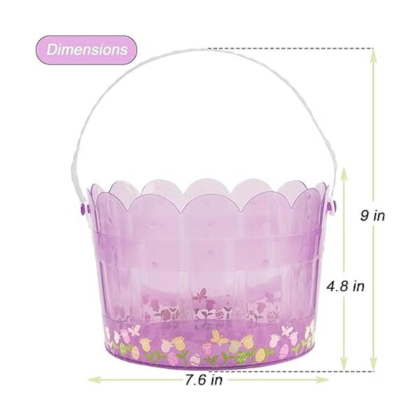 Zcaukya Juego de 3 cubos de Pascua para la caza de huevos