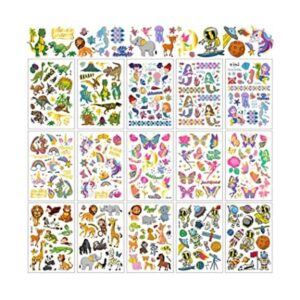 Zayvor Más de 250 tatuajes temporales para niños
