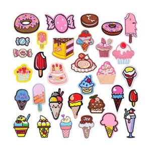 Zayookey 32 parches bordados de dibujos animados parches