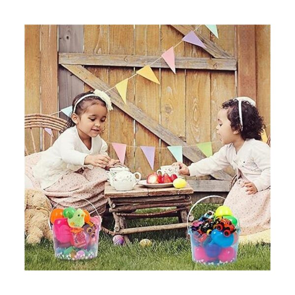 Zcaukya Juego de 3 cubos de Pascua para la caza de huevos