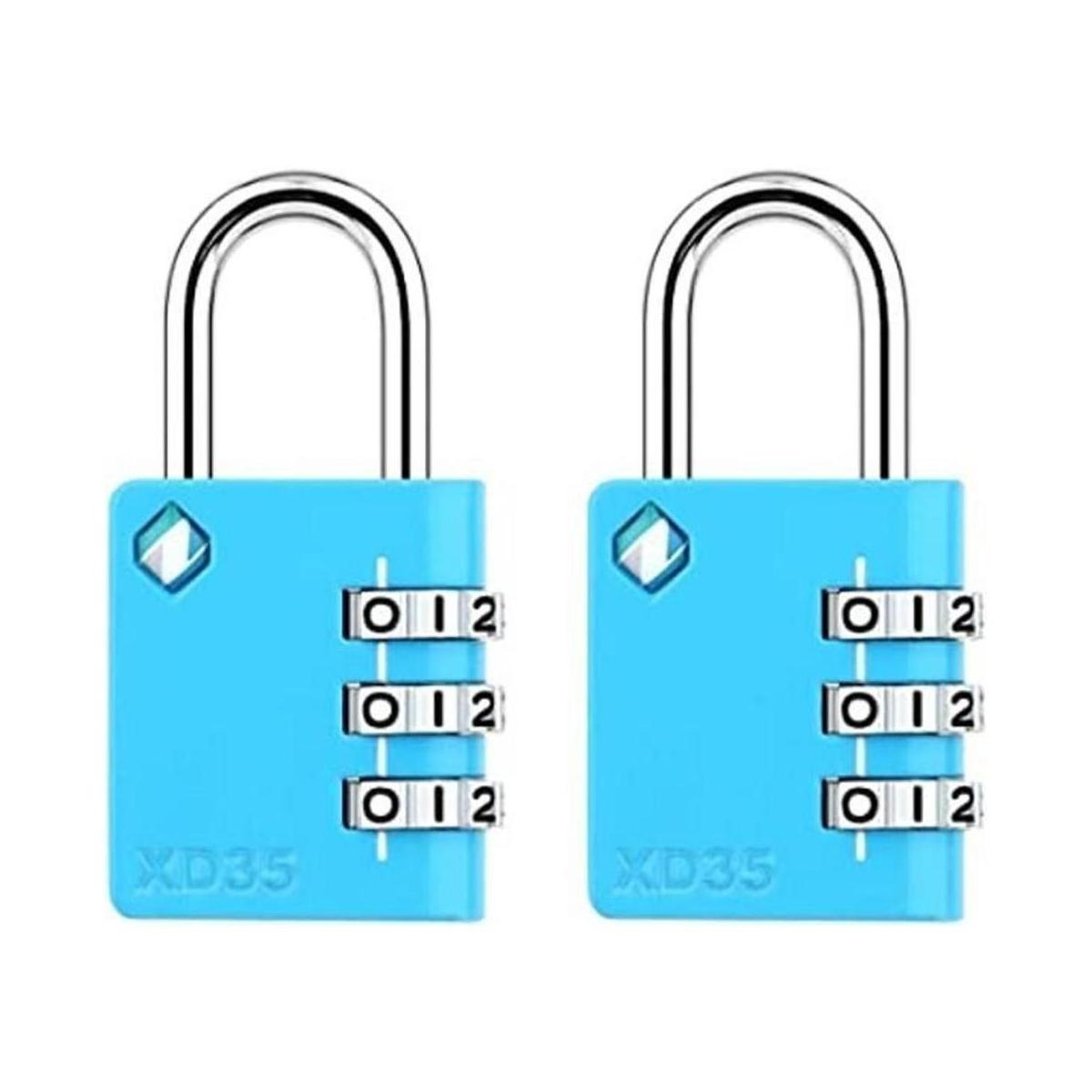 ZARKER XD35 Candado de combinación de 3 dígitos para