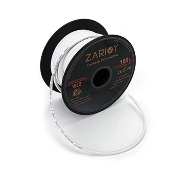 Zarivy Cable rojo y negro de calibre 16 de 100 pies con_2