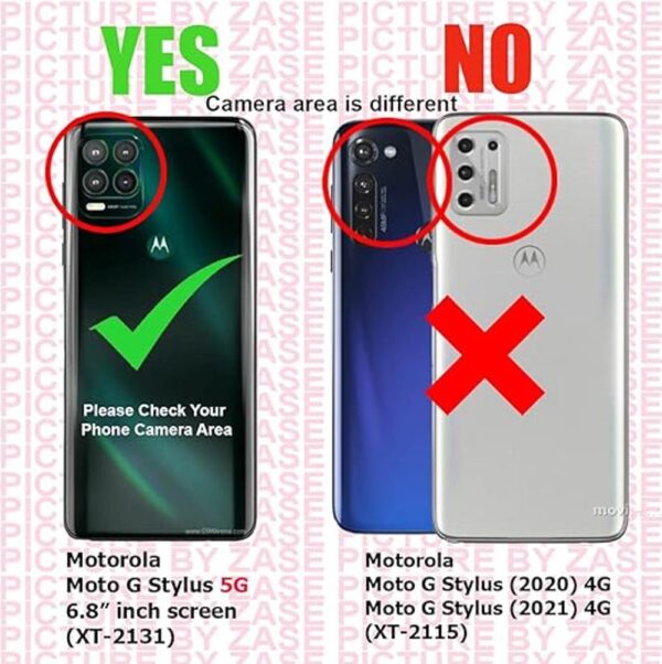 ZASE Moto G Stylus 5G Funda para teléfono tipo cartera_2