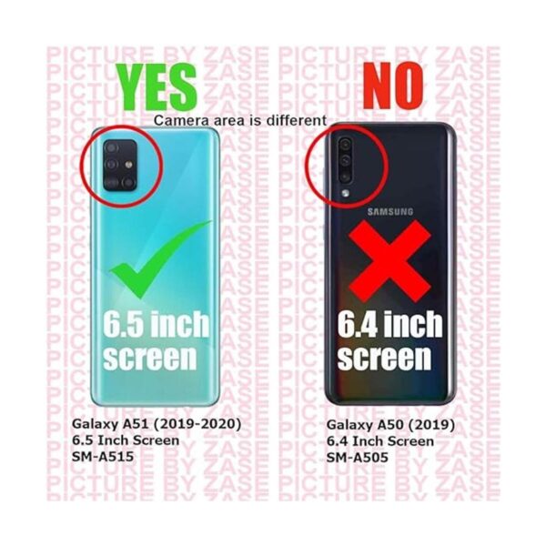 ZASE Funda para Samsung A51 con clip para cinturón para_2