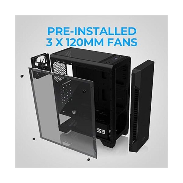 Zalman S3 ATX Carcasa de computadora de torre media para_3