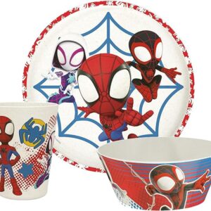 Zak Designs El juego de vajilla Marvel SpiderMan para_1