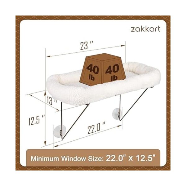 Zakkart Percha para ventana de gato para gatos de_3